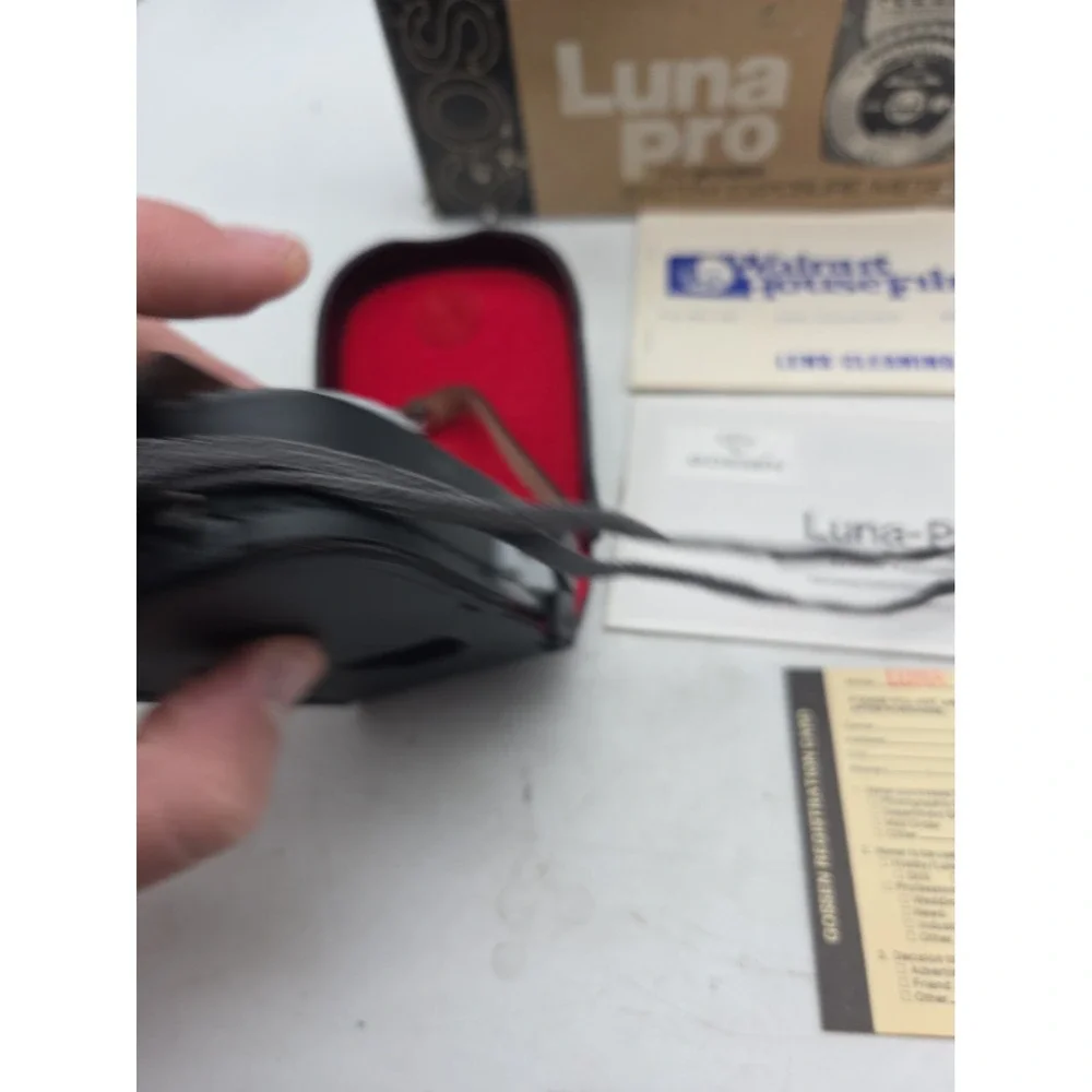 Gossen Luna-Pro Light Meter with Leather Case Box Manual Plus New Batteries